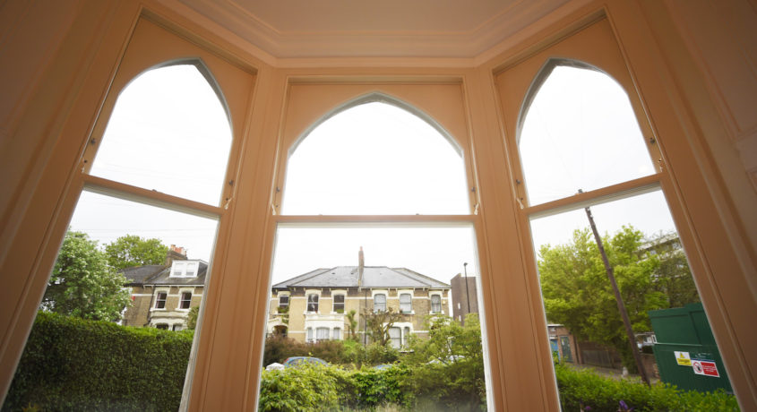 Brockley, New Cross Gothic Arch Timber Sash Windows